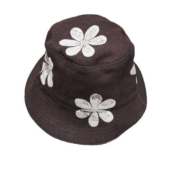 The Great 100% cotton Brown Floral Bucket Hat Medium A005487 main image 6